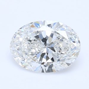 0.50ct H SI1 Oval Cut Natural Certified Diamond