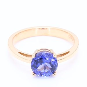 1.911ct Round 18kt Rose Gold Natural Gemstone Ring