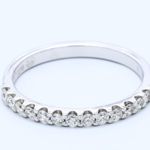9kt White Gold Ladies Wedding Bands