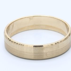 9kt Yellow Gold Gents Wedding Bands