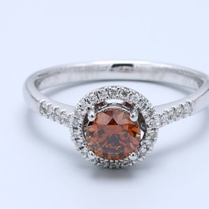 0.61ct Round  Platinum Natural Diamond Ring
