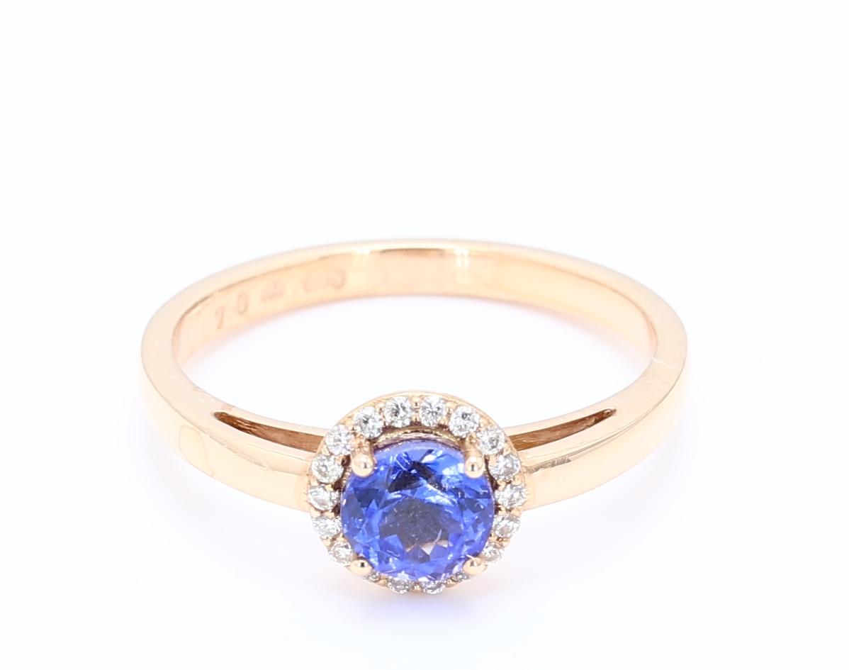 0.794ct blue VIOLET Vivid AAA