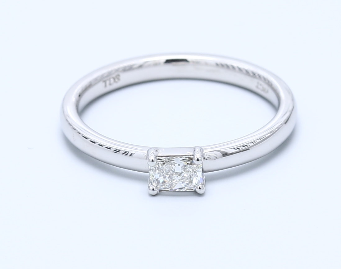 0.23ct Radiant Diamond Solitaire Ring