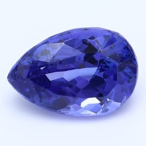 2.570ct Pear Violet Blue Vivid AAA+ Natural Certified Gemstone