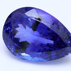 50.34ct Pear blue VIOLET Vivid AAA+ Natural Certified Gemstone
