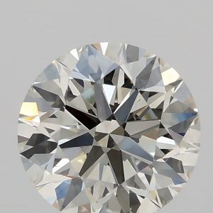 1.51ct K , Faint Brown VS2 Round Cut Natural Certified Diamond