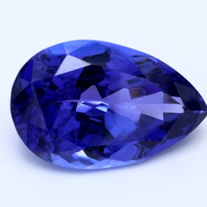 48.330ct Pear blue VIOLET Vivid+ AAA+ Natural Certified Gemstone