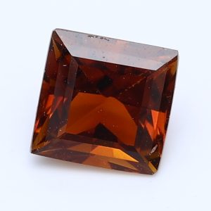 1.408ct Princess  Intense Reddish Orange Natural Certified Gemstone