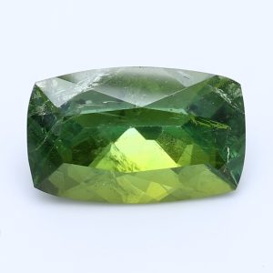 3.301ct Rectangular Cushion  Vivid Yellowish Green  Natural Certified Gemstone