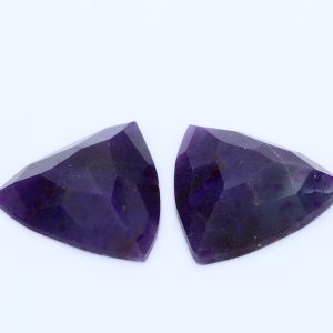 2= 6.013ct Trilliant  Purple  Natural Certified Gemstone